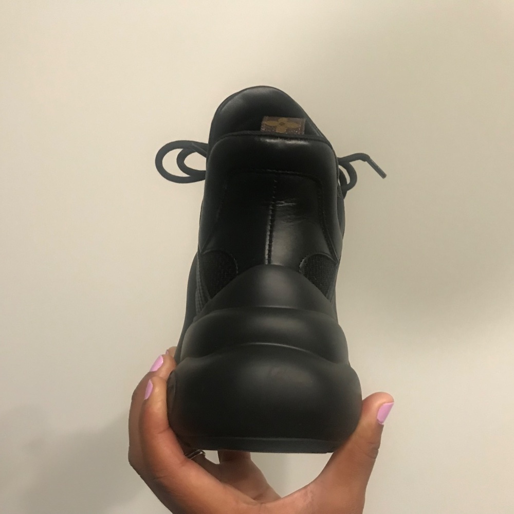 Louis Vuitton Women's BLK Tennis Shoes | LV Archlight Sneaker 2” heel Size 37 - Picture 8 of 16